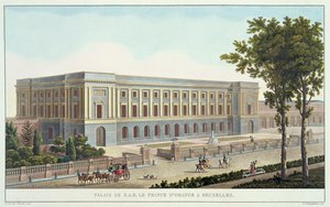 Palacio del Príncipe de Orange, Bruselas, de Choix des Monuments, Edifices et Maisons les plus remarquables du Royaume des Pays-Bas por Pierre Jacques Goetghebuer de Pierre Jacques after Goetghebuer